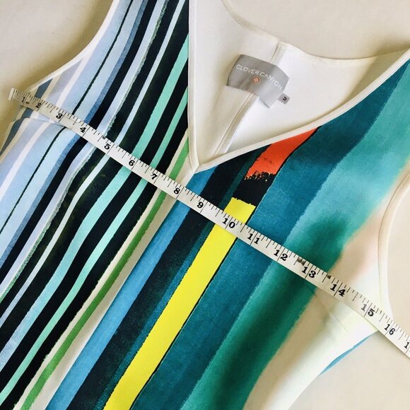 Clover Canyon Eclipse Striped Scuba Dress Women's Size Medium - Picture 7 of 12